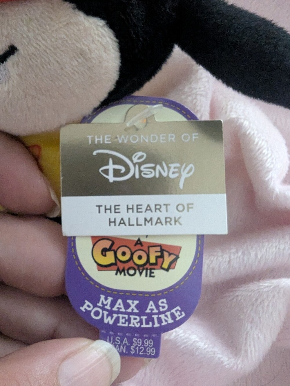 Hallmark Itty Bittys Disney A Goofy Movie Max as Powerline Plush Figure - Picture 2 of 4